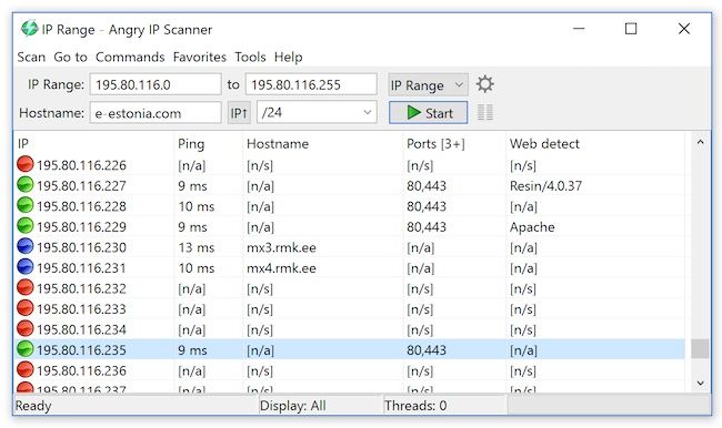 Angry IP Scanner